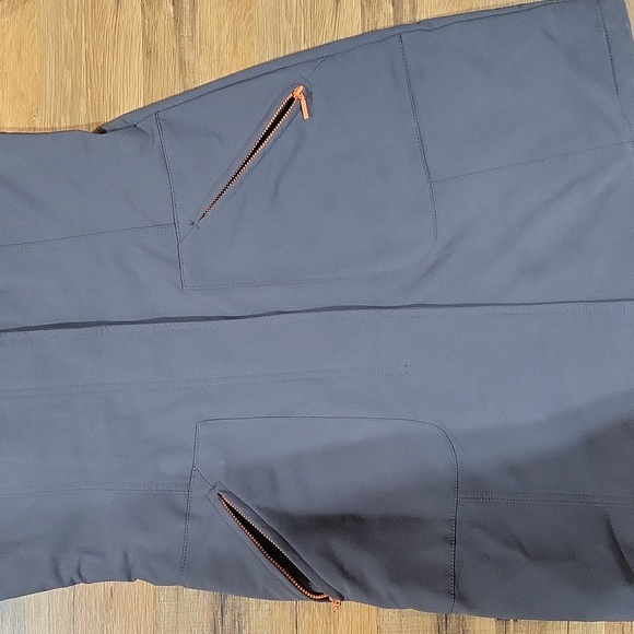 TITLE NINE Gray & Orange Softshell Peacekeeper Trench Coat - Picture 9 of 14